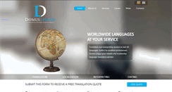 Desktop Screenshot of domuslingua.com